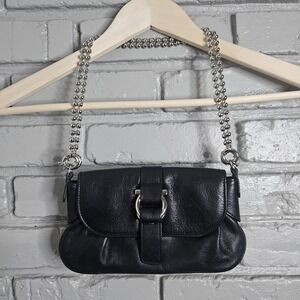 Salvatore Ferragamo Handbag Gancini Buckle Small Purse Black